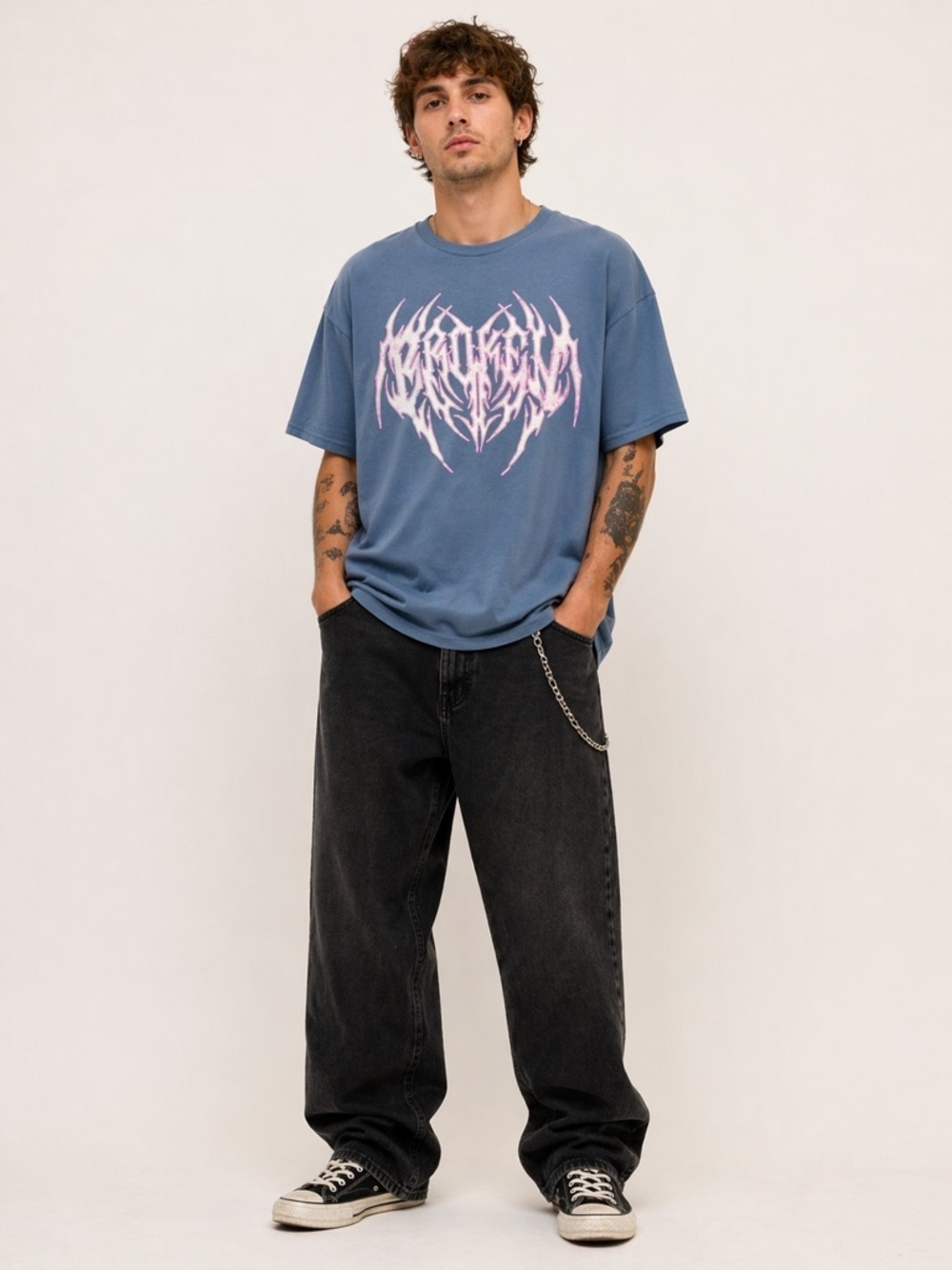 Alpha Collective • NWT Broken Cotton Graphic T-shirt